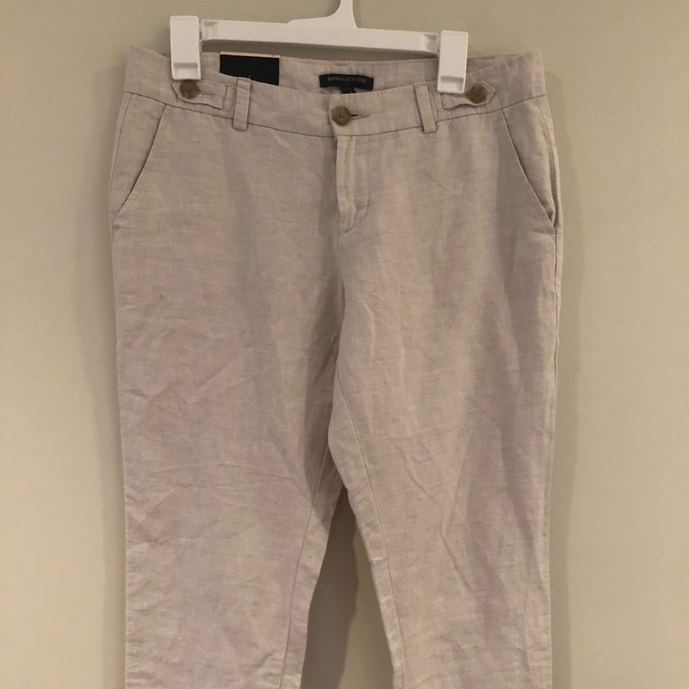 NWT Banana Republic Linen Capris